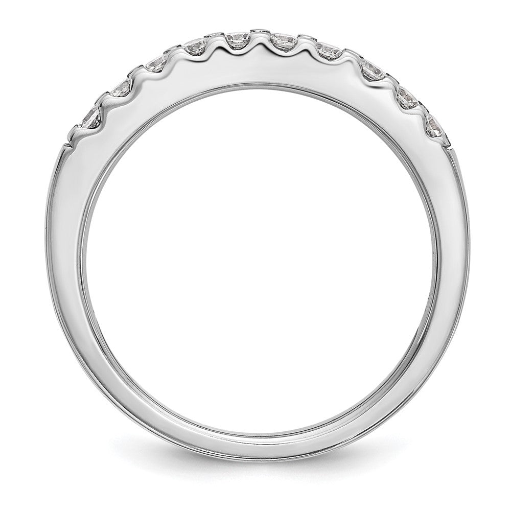 14k White Gold 1/3ct Lab Grown Diamond VS/SI+ G+ Comp Wedding Band