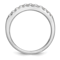 14k White Gold 1/3ct Lab Grown Diamond VS/SI+ G+ Comp Wedding Band