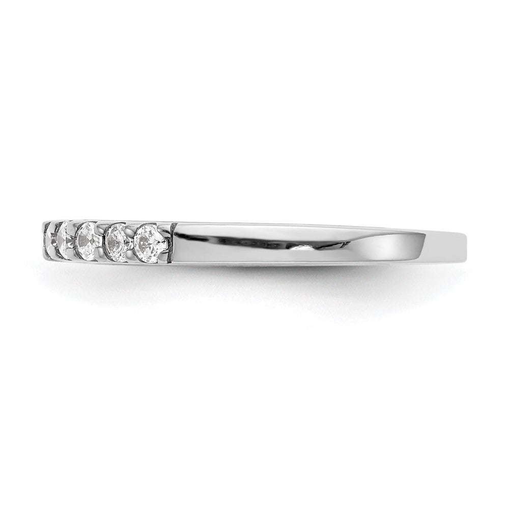 14k White Gold 1/3ct Lab Grown Diamond VS/SI+ G+ Comp Wedding Band