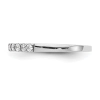 14k White Gold 1/3ct Lab Grown Diamond VS/SI+ G+ Comp Wedding Band