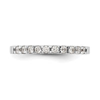 14k White Gold 1/3ct Lab Grown Diamond VS/SI+ G+ Comp Wedding Band