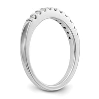14k White Gold 1/3ct Lab Grown Diamond VS/SI+ G+ Comp Wedding Band