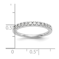 14k White Gold 1/3ct Lab Grown Diamond VS/SI+ G+ Comp Wedding Band