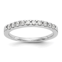 14k White Gold 1/3ct Lab Grown Diamond VS/SI+ G+ Comp Wedding Band