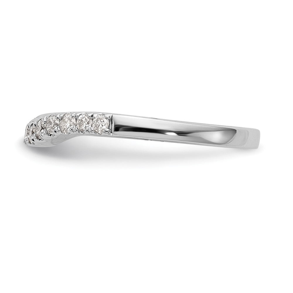 14k White Gold 1/3ct Lab Grown Diamond VS/SI+ G+ Comp Wedding Band