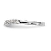 14k White Gold 1/3ct Lab Grown Diamond VS/SI+ G+ Comp Wedding Band