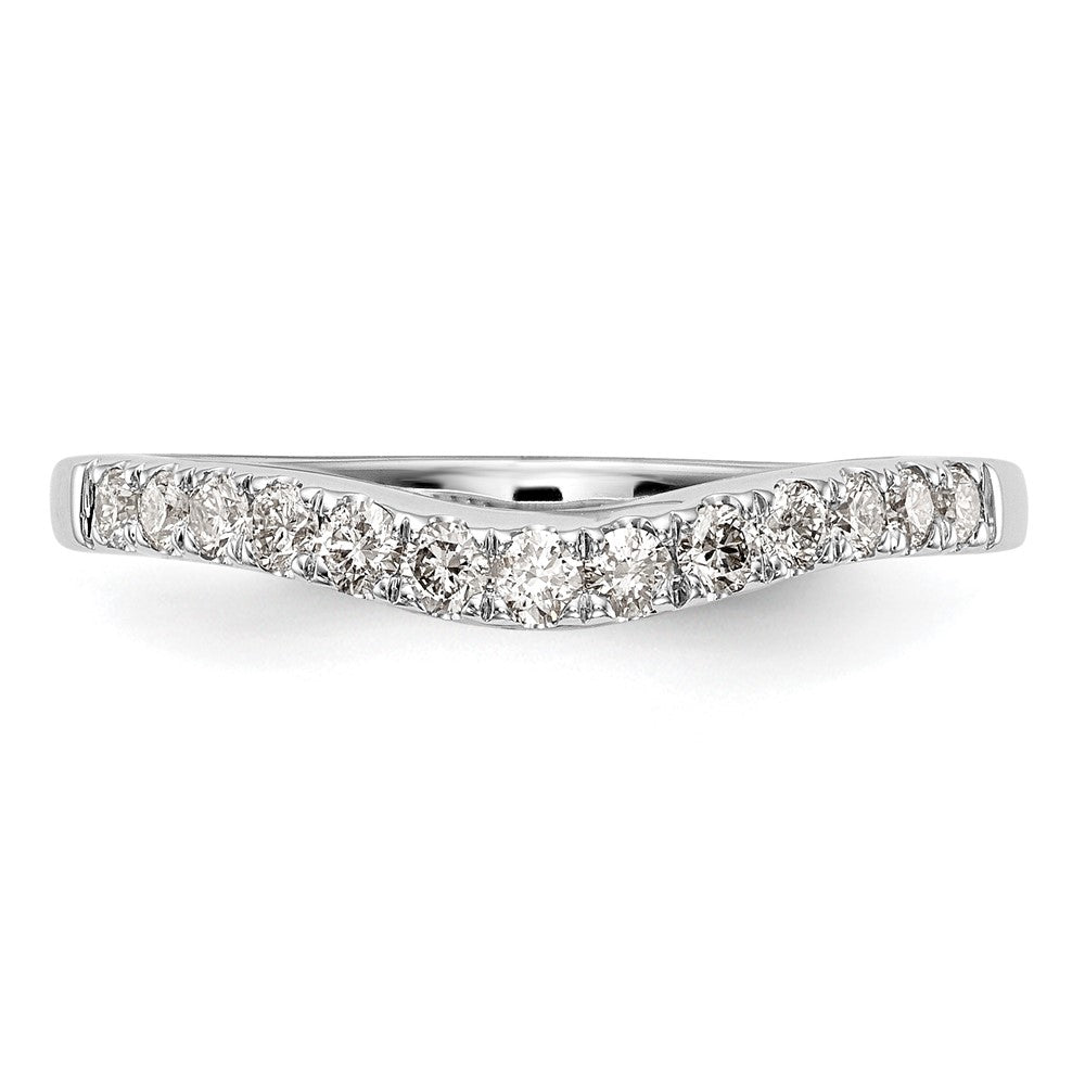 14k White Gold 1/3ct Lab Grown Diamond VS/SI+ G+ Comp Wedding Band
