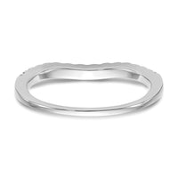 14k White Gold 1/3ct Lab Grown Diamond VS/SI+ G+ Comp Wedding Band