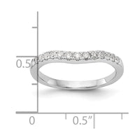 14k White Gold 1/3ct Lab Grown Diamond VS/SI+ G+ Comp Wedding Band