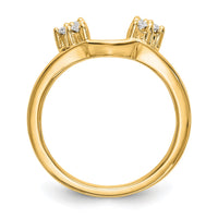 14k 1/8 ct Lab Grown Diamond VS/SI+ G+ Complete Ring Wrap