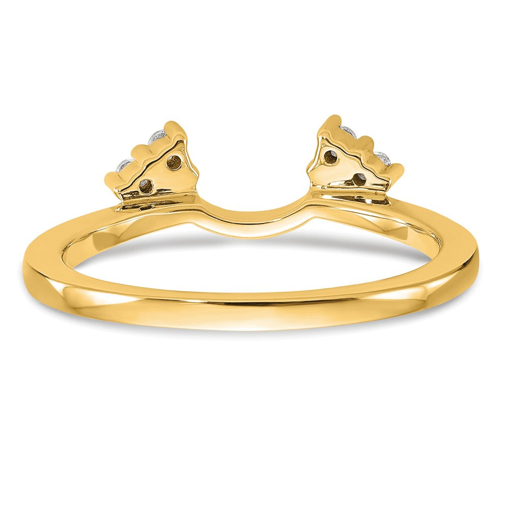 14k 1/8 ct Lab Grown Diamond VS/SI+ G+ Complete Ring Wrap