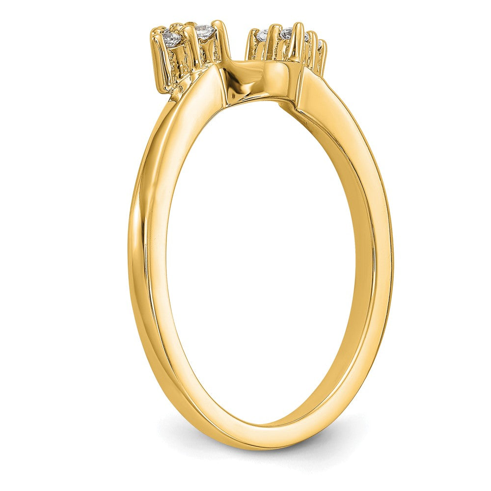 14k 1/8 ct Lab Grown Diamond VS/SI+ G+ Complete Ring Wrap