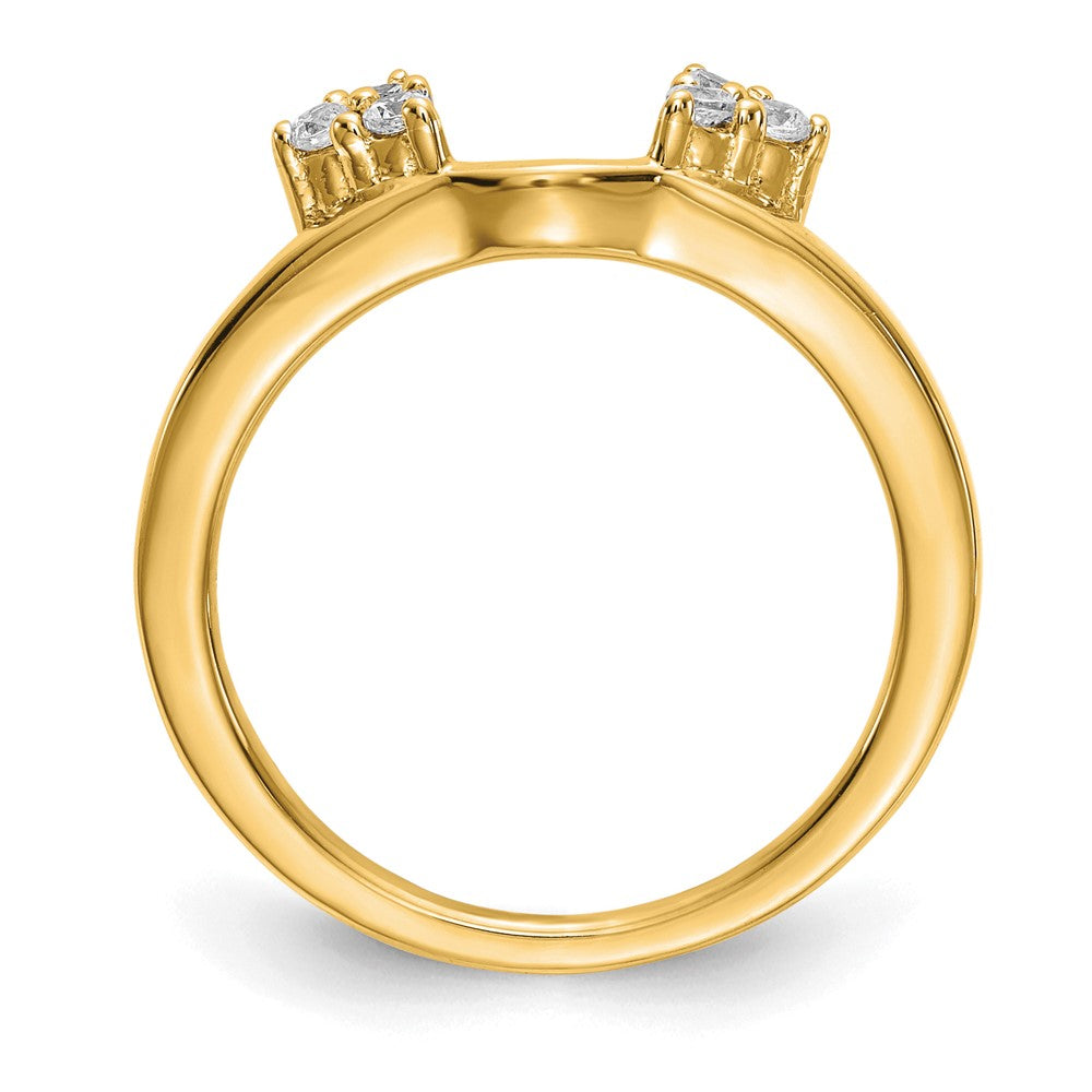 14k 1/6 ct Lab Grown Diamond VS/SI+ G+ Complete Ring Wrap