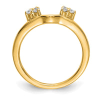 14k 1/6 ct Lab Grown Diamond VS/SI+ G+ Complete Ring Wrap