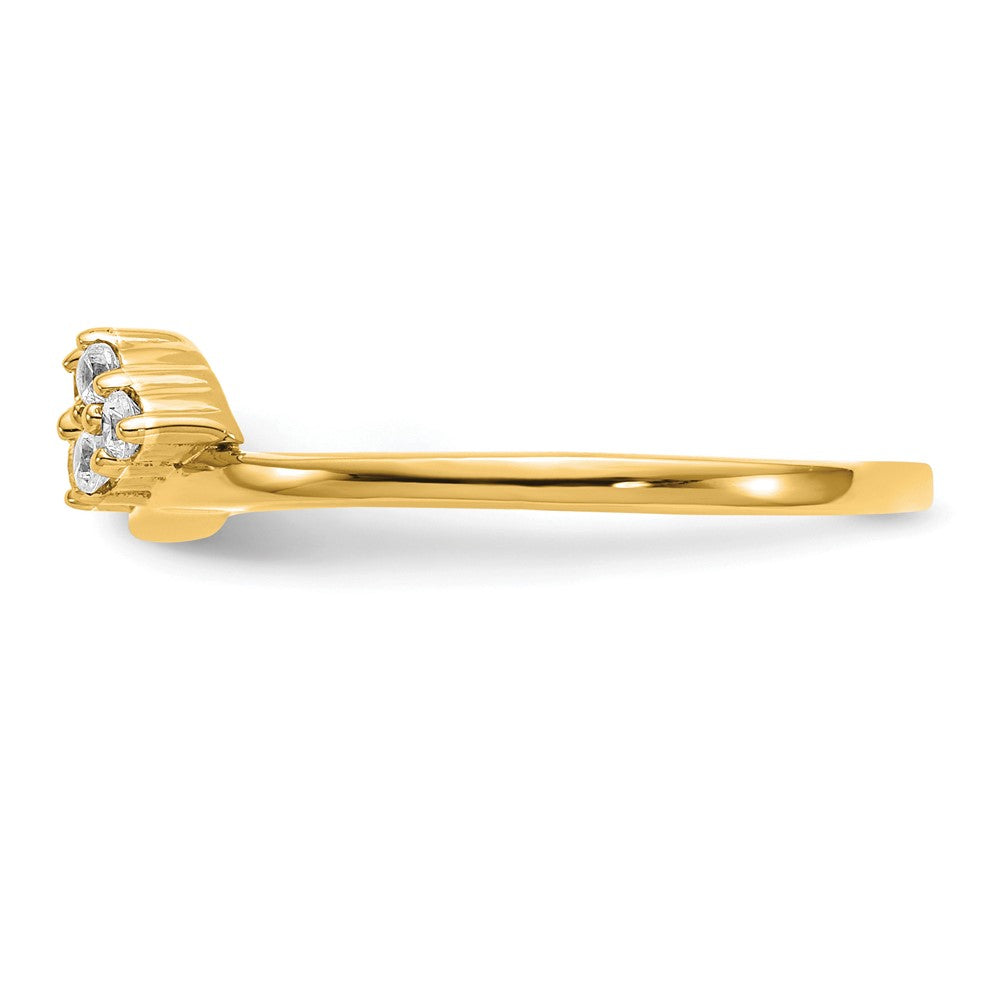 14k 1/6 ct Lab Grown Diamond VS/SI+ G+ Complete Ring Wrap