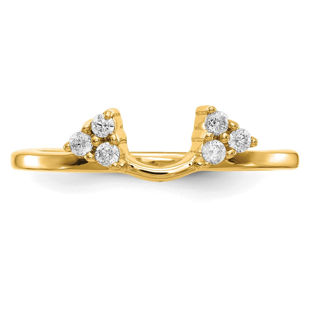14k 1/6 ct Lab Grown Diamond VS/SI+ G+ Complete Ring Wrap