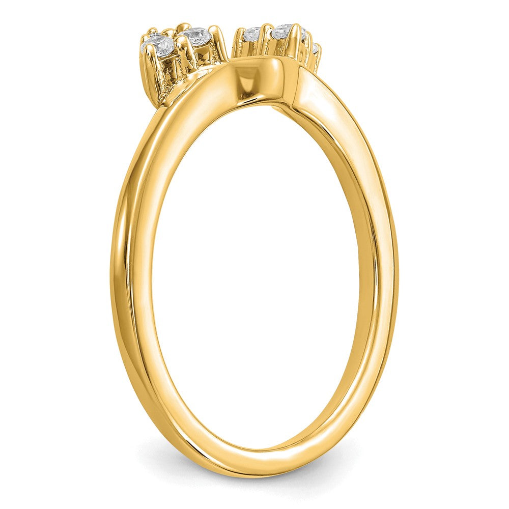 14k 1/6 ct Lab Grown Diamond VS/SI+ G+ Complete Ring Wrap