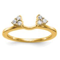 14k 1/6 ct Lab Grown Diamond VS/SI+ G+ Complete Ring Wrap