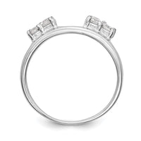 14k White Gold 1/3 ct Lab Grown Diamond VS/SI+ G+ Complete Ring Wrap