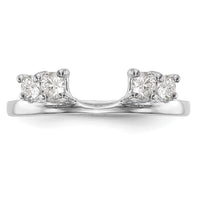 14k White Gold 1/3 ct Lab Grown Diamond VS/SI+ G+ Complete Ring Wrap