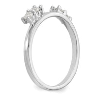 14k White Gold 1/3 ct Lab Grown Diamond VS/SI+ G+ Complete Ring Wrap