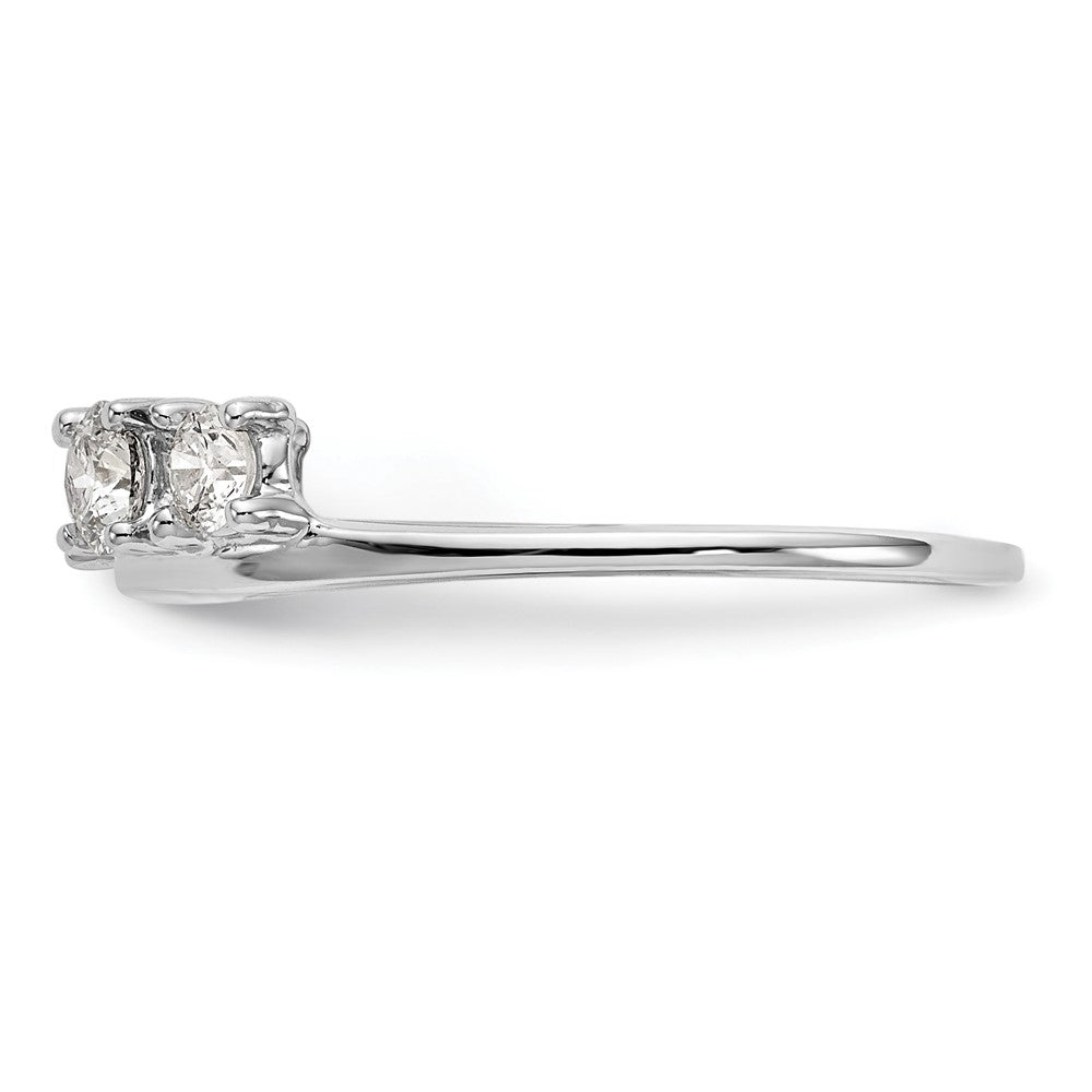 14k White Gold 1/2 ct Lab Grown Diamond VS/SI+ G+ Complete Ring Wrap