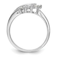 14k White Gold 1/6 ct Lab Grown Diamond VS/SI+ G+ Complete Ring Wrap