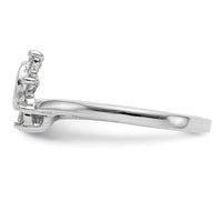 14k White Gold 1/6 ct Lab Grown Diamond VS/SI+ G+ Complete Ring Wrap