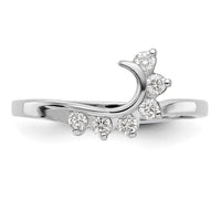 14k White Gold 1/6 ct Lab Grown Diamond VS/SI+ G+ Complete Ring Wrap