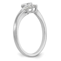 14k White Gold 1/6 ct Lab Grown Diamond VS/SI+ G+ Complete Ring Wrap