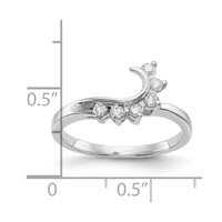 14k White Gold 1/6 ct Lab Grown Diamond VS/SI+ G+ Complete Ring Wrap