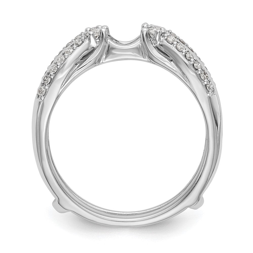 14k White Gold 1/4 ct Lab Grown Diamond VS/SI+ G+ Complete Ring Guard