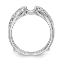 14k White Gold 1/4 ct Lab Grown Diamond VS/SI+ G+ Complete Ring Guard