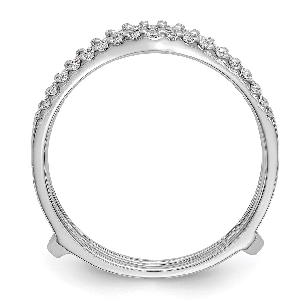14k White Gold 1/4 ct Lab Grown Diamond VS/SI+ G+ Complete Ring Guard