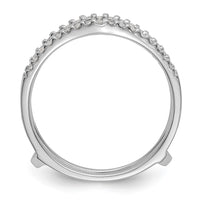 14k White Gold 1/4 ct Lab Grown Diamond VS/SI+ G+ Complete Ring Guard