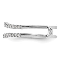 14k White Gold 1/4 ct Lab Grown Diamond VS/SI+ G+ Complete Ring Guard