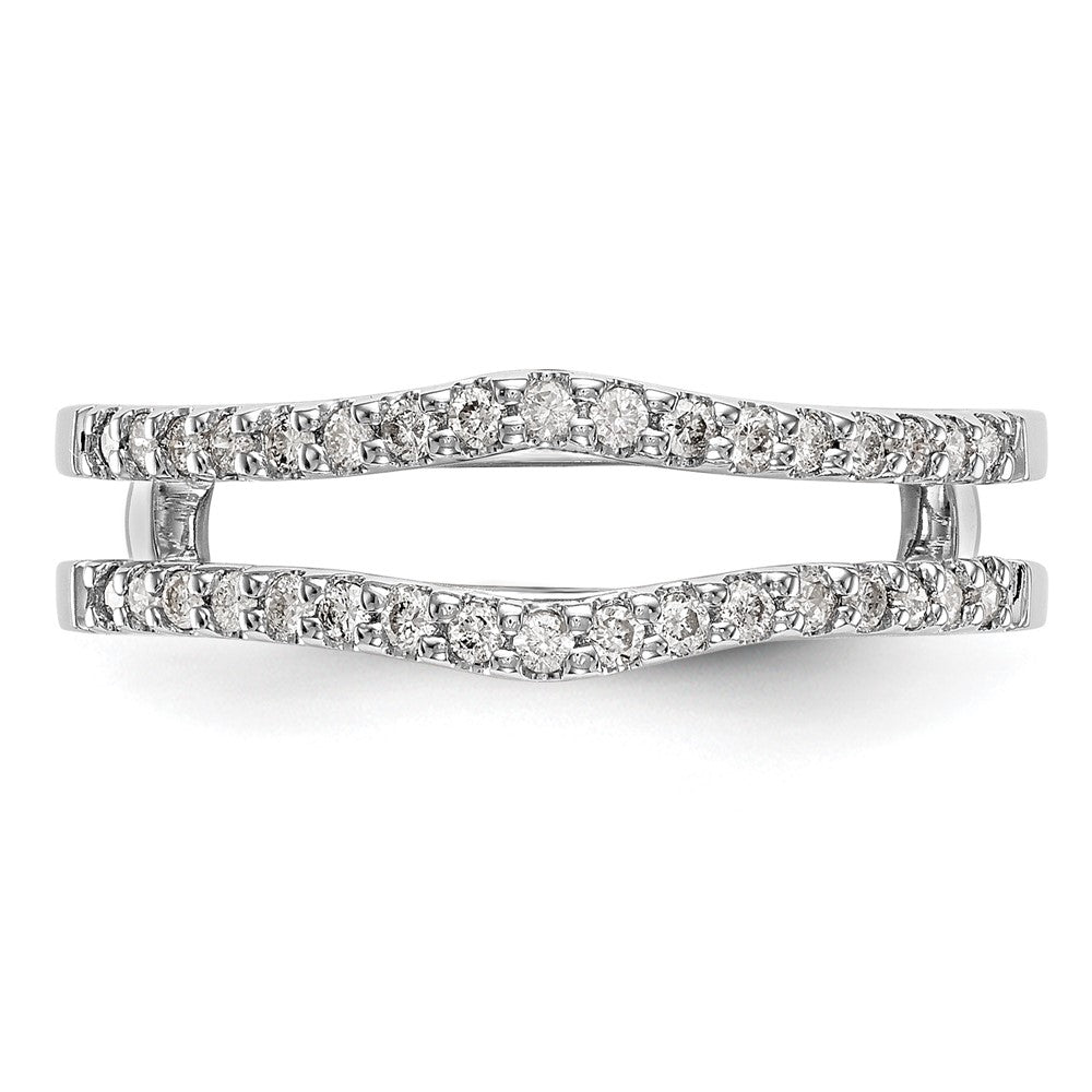 14k White Gold 1/4 ct Lab Grown Diamond VS/SI+ G+ Complete Ring Guard