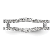 14k White Gold 1/4 ct Lab Grown Diamond VS/SI+ G+ Complete Ring Guard