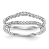 14k White Gold 1/4 ct Lab Grown Diamond VS/SI+ G+ Complete Ring Guard