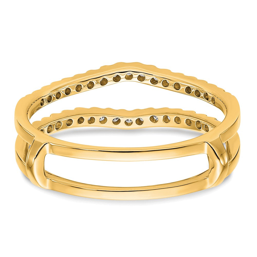 14k 1/4 ct Lab Grown Diamond VS/SI+ G+ Complete Ring Guard