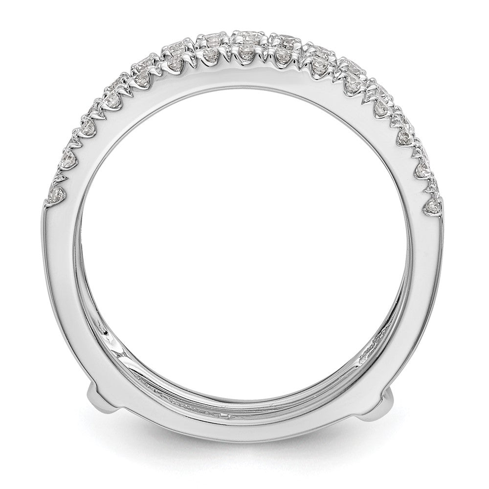 14k White Gold 1/2 ct Lab Grown Diamond VS/SI+ G+ Complete Ring Guard