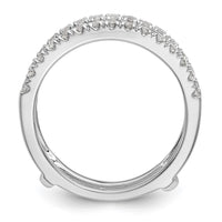 14k White Gold 1/2 ct Lab Grown Diamond VS/SI+ G+ Complete Ring Guard