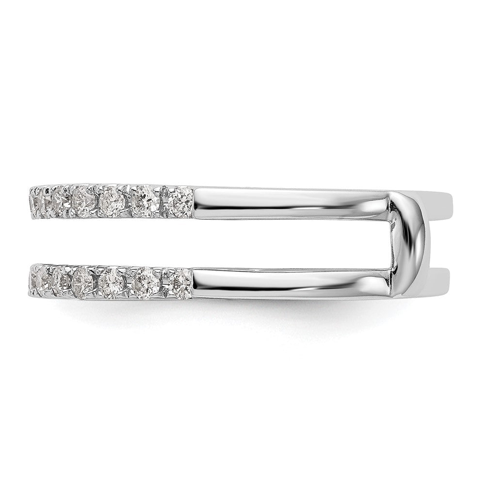 14k White Gold 1/2 ct Lab Grown Diamond VS/SI+ G+ Complete Ring Guard