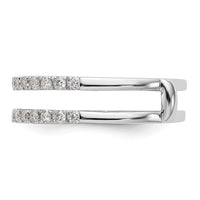 14k White Gold 1/2 ct Lab Grown Diamond VS/SI+ G+ Complete Ring Guard