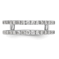 14k White Gold 1/2 ct Lab Grown Diamond VS/SI+ G+ Complete Ring Guard