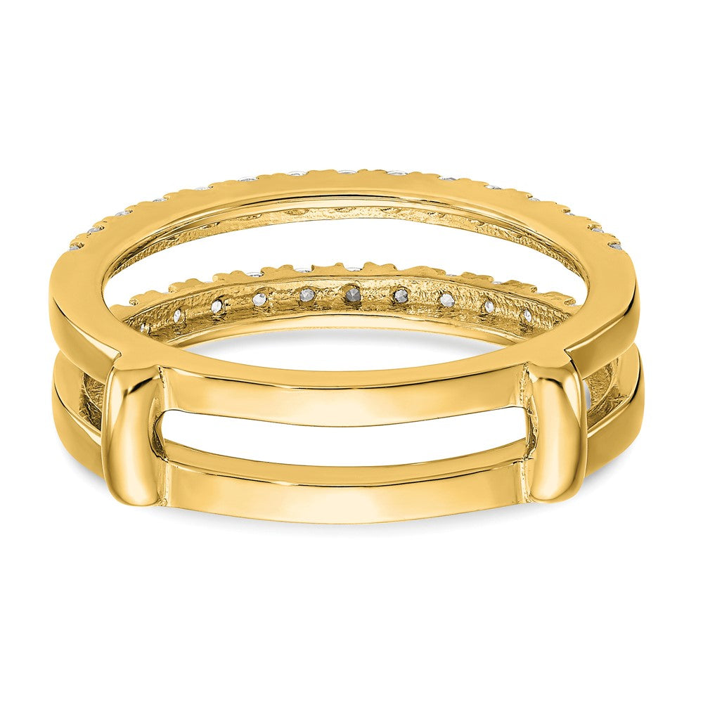 14k 1/2 ct Lab Grown Diamond VS/SI+ G+ Complete Ring Guard