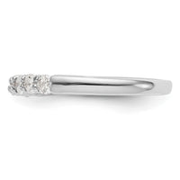14k White Gold 3/4 ct Lab Grown Diamond VS/SI+ G+ 7 Stone Complete Band