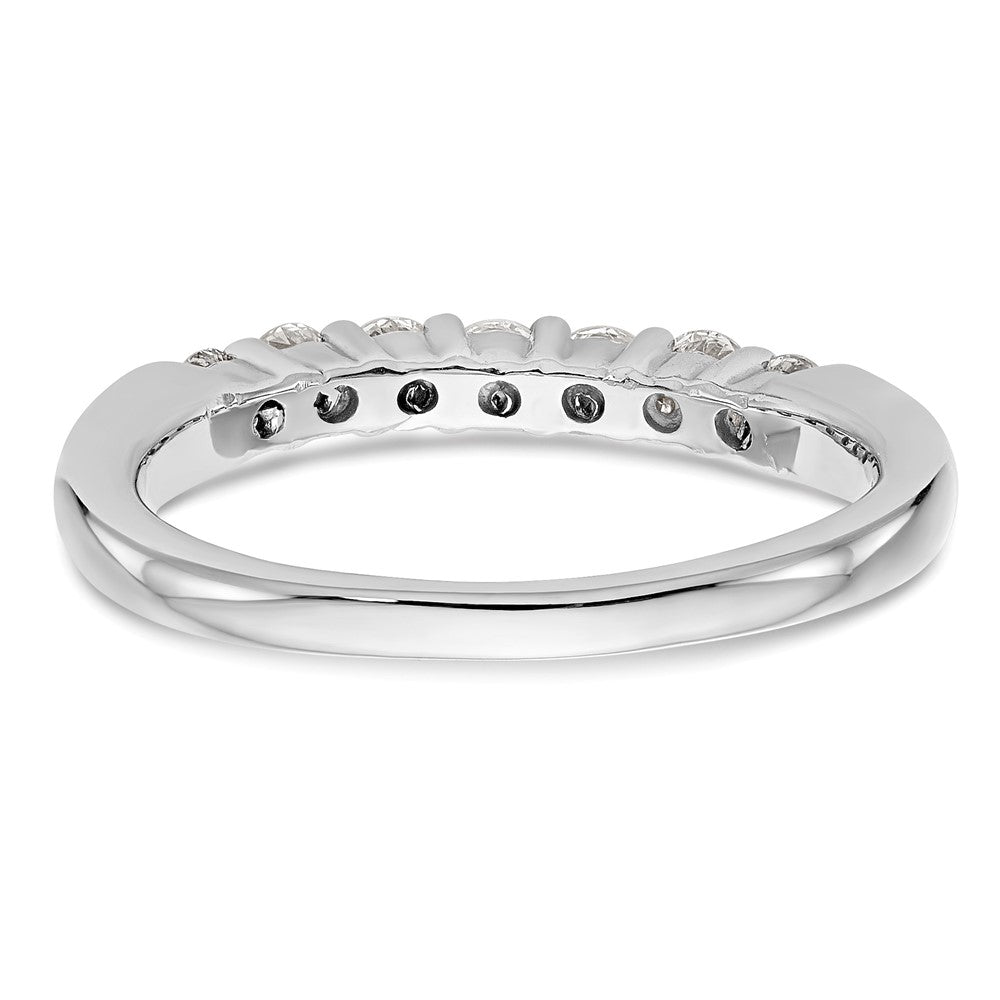 14k White Gold 3/4 ct Lab Grown Diamond VS/SI+ G+ 7 Stone Complete Band