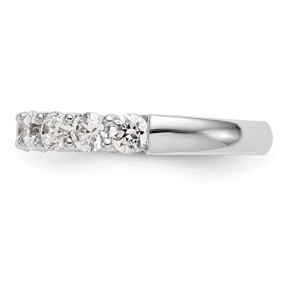 14k White Gold 1 ct Lab Grown Diamond VS/SI+ G+ 9 Stone Complete Band