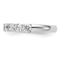 14k White Gold 1 ct Lab Grown Diamond VS/SI+ G+ 9 Stone Complete Band